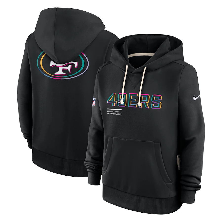 Women San Francisco 49ers 2025 Nike NFL hoodie->women nfl jersey->Women Jersey